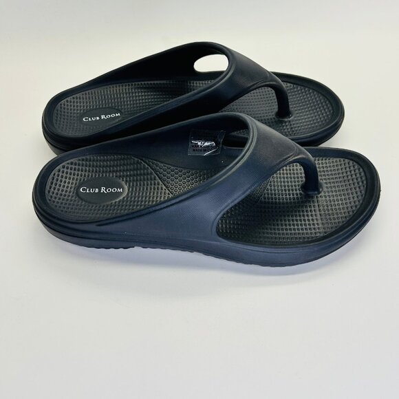 Club Room Mens Remy Thong Sandals Size 9M Navy Blue Slip On Summer Casual - Picture 4 of 11
